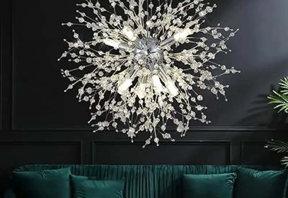 globe shaped chandelier